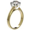 Image 4 : 2.55 CTW Certified H-SI/I Quality Diamond Solitaire Engagement Ring 10K Yellow Gold - REF-729W2F - 3