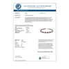 Image 3 : 8.40 CTW Ruby Bracelet 10K White Gold - REF-69A3X - 13989