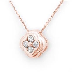 0.25 CTW Certified VS/SI Diamond Necklace 14K Rose Gold - REF-29N6Y - 10512