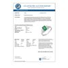Image 3 : 1.16 CTW Emerald & Diamond Ring 10K White Gold - REF-30H4A - 13675