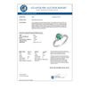 Image 3 : 1.0 CTW Emerald & Diamond Ring 14K White Gold - REF-32Y2K - 13877