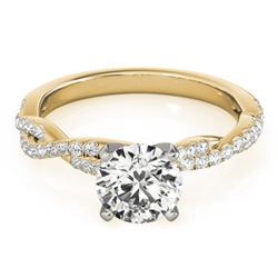 1.25 CTW Certified VS/SI Diamond Solitaire Ring 18K Yellow Gold - REF-364M2H - 27851