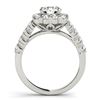 Image 2 : 2.5 CTW Certified VS/SI Diamond Solitaire Halo Ring 18K White Gold - REF-433H5A - 26212