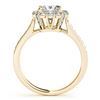 Image 4 : 1.75 CTW Certified VS/SI Princess Diamond 2Pc Set Solitaire Halo 14K Yellow Gold - REF-455X8T - 3136