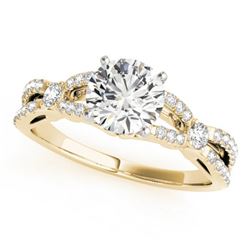 1.35 CTW Certified VS/SI Diamond Solitaire Ring 18K Yellow Gold - REF-376W2F - 27842