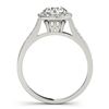 Image 2 : 1.4 CTW Certified VS/SI Diamond Solitaire Halo Ring 18K White Gold - REF-382W4F - 26874
