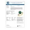 Image 3 : 3.83 CTW Emerald & Diamond Ring 10K Yellow Gold - REF-48T2M - 14029