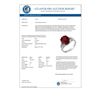 Image 3 : 6.20 CTW Garnet & Diamond Ring 10K White Gold - REF-40A2X - 11314