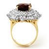 Image 2 : 13.25 CTW Pink Tourmaline & Diamond Ring 14K Yellow Gold - REF-468K5W - 14208