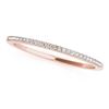 Image 5 : 1.26 CTW Certified VS/SI Princess Diamond 2Pc Set Solitaire Halo 14K Rose Gold - REF-232W2F - 31362