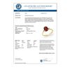 Image 3 : 1.54 CTW Garnet & Diamond Ring 10K Yellow Gold - REF-22A2X - 13221