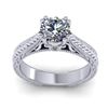 Image 4 : 1.06 CTW Solitaire Certified VS/SI Diamond Ring 14K White Gold - REF-286M6H - 38535