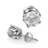 2.0 CTW Certified VS/SI Diamond Solitaire Stud Earrings 18K White Gold - REF-489N3Y - 11163