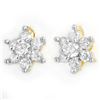 0.50 CTW Certified VS/SI Diamond Earrings 14K Yellow Gold - REF-35K6W - 13582