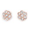 1.80 CTW Certified VS/SI Diamond Earrings 14K Rose Gold - REF-122M5H - 11276