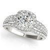 2.25 CTW Certified VS/SI Diamond Solitaire Halo Ring 18K White Gold - REF-550X2T - 26751