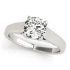 0.5 CTW Certified VS/SI Diamond Solitaire Ring 18K White Gold - REF-104K9W - 28146