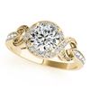 Image 2 : 1.33 CTW Certified VS/SI Diamond Solitaire Halo Ring 18K Yellow Gold - REF-374W8F - 26586