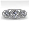 Image 1 : 2 CTW Past Present Future VS/SI Diamond Ring 18K White Gold - REF-421Y6K - 36063