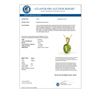 Image 3 : 2.75 CTW Peridot Designer Inspired Solitaire Necklace 18K Yellow Gold - REF-34W4F - 21874