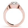 Image 5 : 1.4 CTW Certified VS/SI Diamond Solitaire Halo Ring 18K Rose Gold - REF-418W2F - 27079