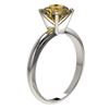 Image 4 : 2 CTW Certified Intense Yellow SI Diamond Solitaire Engagement Ring 10K White Gold - REF-527T3M - 32