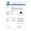 Image 3 : 1.12 CTW Emerald & Diamond Ring 18K White Gold - REF-31W8F - 11341