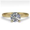 Image 1 : 1.01 CTW VS/SI Diamond Engagement Designer Ring 14K Yellow Gold - REF-274T8M - 30605