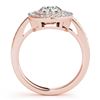 Image 5 : 1.6 CTW Certified VS/SI Diamond Solitaire Halo Ring 18K Rose Gold - REF-234W4F - 26459