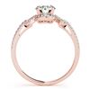 Image 4 : 1.47 CTW Certified VS/SI Diamond Solitaire 2Pc Wedding Set 14K Rose Gold - REF-383W3F - 32004