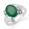 Image 1 : 2.32 CTW Emerald & Diamond Ring 14K White Gold - REF-40T2M - 13665
