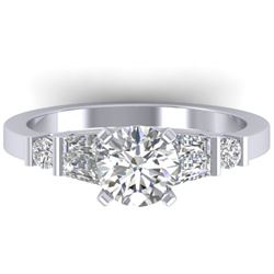 1.69 CTW Certified VS/SI Diamond Solitaire Ring 14K White Gold - REF-392Y8K - 30393