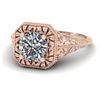 Image 2 : 1 CTW Solitaire Certified VS/SI Diamond Ring 14K Rose Gold - REF-289W6F - 38527