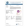 Image 3 : 1.05 CTW Amethyst & Diamond Ring 14K Rose Gold - REF-19A8X - 12301