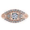 Image 1 : 1.50 CTW Solitaire Certified VS/SI Diamond Ring 14K Rose Gold - REF-232F2N - 38548