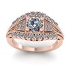 Image 4 : 1.50 CTW Solitaire Certified VS/SI Diamond Ring 14K Rose Gold - REF-232F2N - 38548