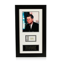 John F. Kennedy Signed Cut Display PSA Certified