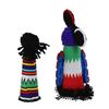 Image 3 : Traditional African Sangoma Ndebele Zulu Dolls -2 Diviners with Ancestral Spirit