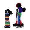 Image 4 : Traditional African Sangoma Ndebele Zulu Dolls -2 Diviners with Ancestral Spirit