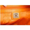 Image 7 : MCM Orange Visetos Coated Canvas Medium Stark Pyramid Crown Top Backpack