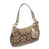 Image 2 : Coach Brown Gold Monogram Canvas Shoulder Handbag