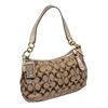 Image 3 : Coach Brown Gold Monogram Canvas Shoulder Handbag