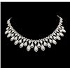 Image 1 : 31.04 ctw Diamond Necklace - 18KT White Gold