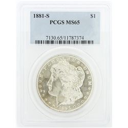 1881-S PCGS MS65 Morgan Silver Dollar