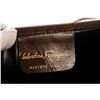 Image 6 : Salvatore Ferragamo Beige Textured Canvas Brown Leather Trim Document Holder