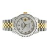 Image 6 : Rolex Mens Two Tone Yellow Gold White Roman 3 ctw Diamond Datejust Wristwatch