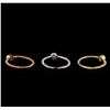 Image 2 : 0.49 ctw Diamond Ring Set - 14KT Tri Color Gold
