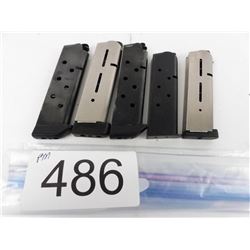 2 Wilson-Rogers 8 round magazines + 2 Devel 8 round magazines + 1 7 round hard ball magazine