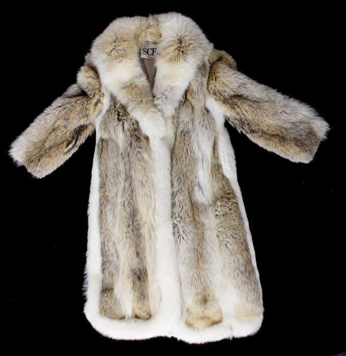 wolf fur coat