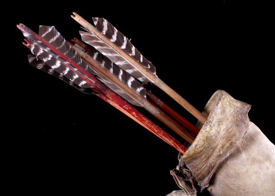 Plains Native American Indian Rawhide Arrow Quiver